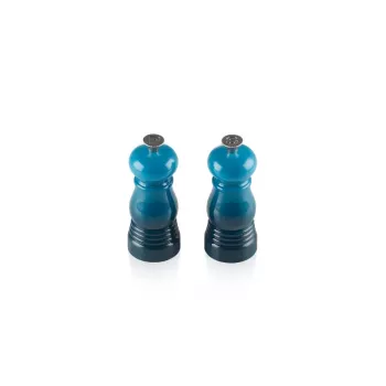 Le Creuset sāls un piparu dzirnaviņu komplekts 11 cm zils
