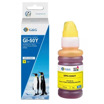 G&G uzpildes kārtridžs Canon GI-50 Y/3405C001 dzeltena (70 ml)