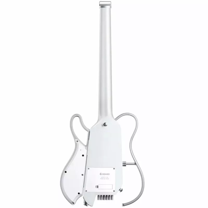 DONNER HUSH-X LIVE WHITE - elektriskā ģitāra ar iebūvētu skaļruni