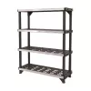 KETER Fused 4 līmeņu plaukts 122,1x45,7x152,4 cm melns