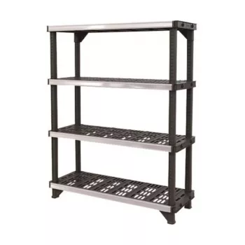 KETER Fused 4 līmeņu plaukts 122,1x45,7x152,4 cm melns