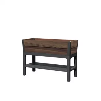 KETER Deco paaugstinātais dārza dobums 48L Walnut