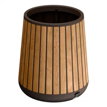 KETER Deco Conic Planter Venetian Brown puķu pods