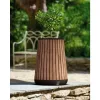 KETER Dekoratīvais konusveida puķupods Deco Conic Planter Tall Venetian Brown