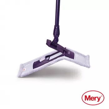 MERY mikrošķiedras mops 45 cm ar metāla rokturi 140 cm