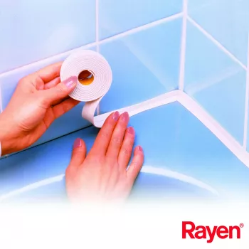 RAYEN Ūdensnecaurlaidīga līmlente vannas istabai 3m x 3cm