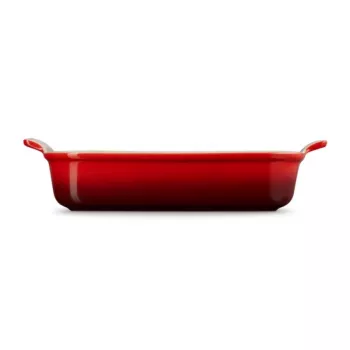 LE CREUSET Heritage taisnstūra cepšanas trauks, keramika, 32x24cm / 4L, sarkans