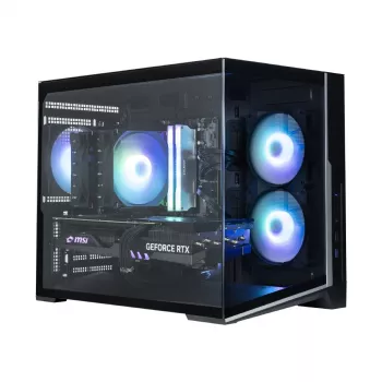 Zalman D30 Black mATX Mini Tower korpuss ar 3x 120mm ARGB ventilatoriem un rūdīta stikla sānu paneli
