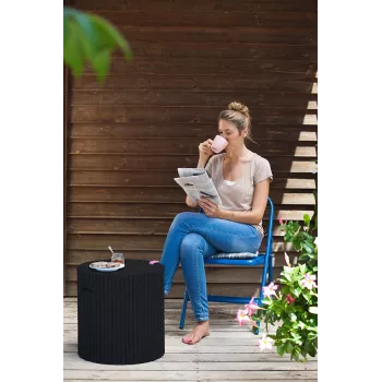 KETER Cool Stool brūns dārza galds/uzglabāšanas kaste