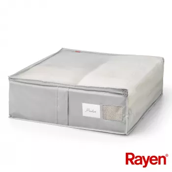 RAYEN Premium pelēka sega glabāšanas kaste 65x55x20cm