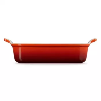 LE CREUSET Heritage taisnstūra cepšanas trauks, akmens keramika, 26x19cm / 2.4L, sarkans