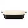 Le Creuset Rectangular Heritage Stoneware 32x24cm / 4L melns