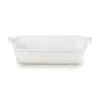 Le Creuset Rectangular Heritage Stoneware 26x19cm / 2,4L balts