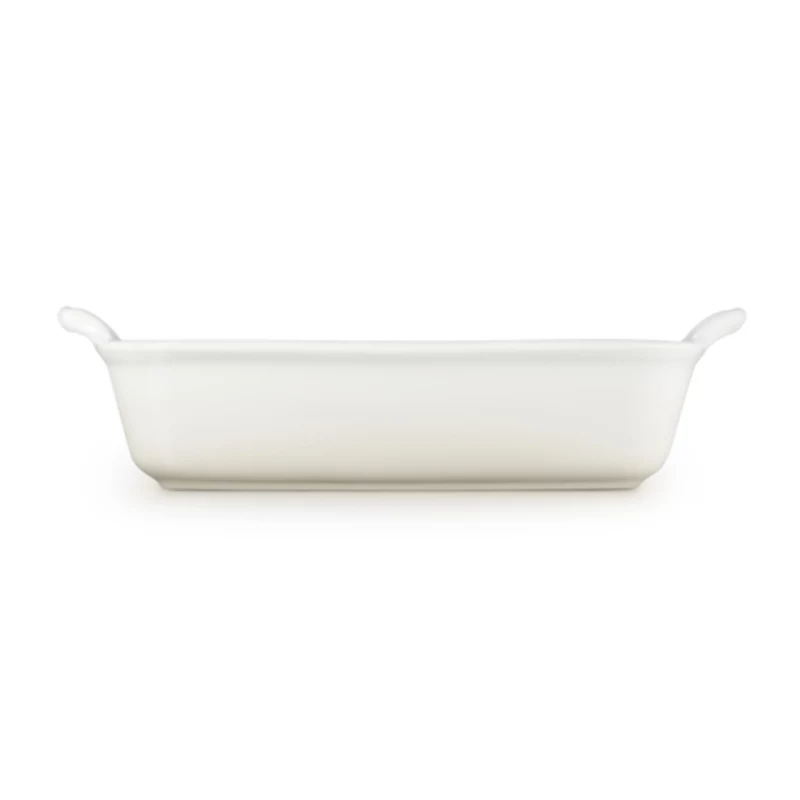 Le Creuset Rectangular Heritage Stoneware 26x19cm / 2,4L balts