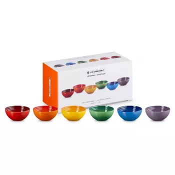 LE CREUSET 6 keramikas bļodu komplekts 330 ml dažādās krāsās