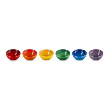 LE CREUSET 6 keramikas bļodu komplekts 330 ml dažādās krāsās