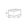 Keter Scandi Storage Table dārza galds/uzglabāšanas kaste, pelēks