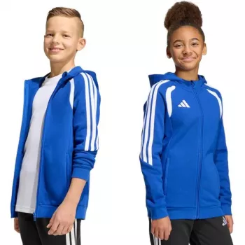 adidas Tiro 26 League Sweat Full Zip Hoodie bērnu jaka zila KF9102 140cm