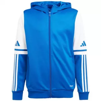 adidas Squadra 25 Hoody bērnu sporta krekls ar kapuci zilā un baltā krāsā JD4802 140cm
