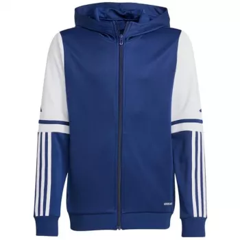 adidas Squadra 25 Hoody bērnu jaka ar kapuci tumši zila un balta JD4800 128cm