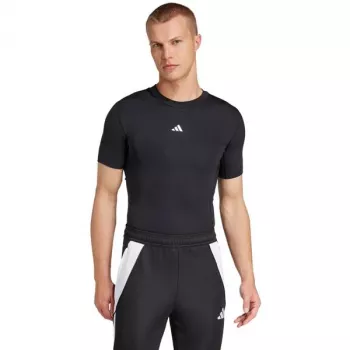 Vīriešu adidas Techfit īsām piedurknēm krekls melns JP4674 S