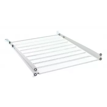 DIGITUS TN-19-550-1U-GY 1U fiksēts statīva plaukts, 550 mm dziļš, pelēks RAL 7035, 25 kg slodze