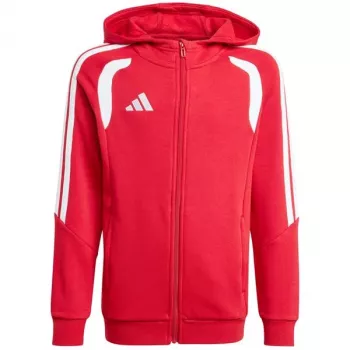 adidas Tiro 26 League Sweat Full Zip Hoodie bērnu jakas ar kapuci sarkanā krāsā KF9101 152cm