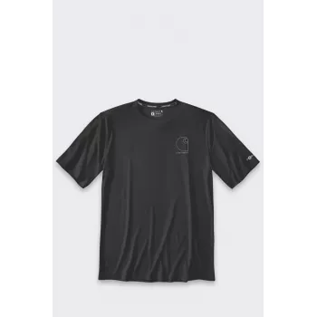 Huk Sun Defender Lightweight Logo SS krekls melns