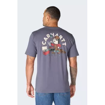Carhartt WIP Irvine Grill T-krekls BLUESTONE