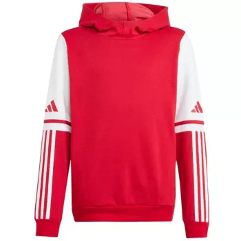 adidas Squadra 25 Sweat Hoody bērnu jaka ar kapuci sarkanā krāsā JD4805 128cm