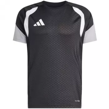 adidas Tiro 26 Competition Training Jersey vīriešu futbola krekls melns pelēks balts JX4254 S