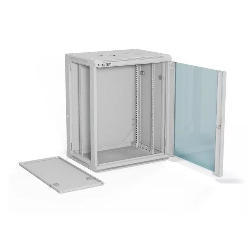 A-LAN ALANTEC 19 inch 15U 600x450 sienas skapis, pelēks