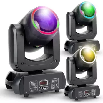 LIGHT4ME MH BEAM 150 RING kustīgā galva beam ar RGB gredzenu