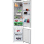 BEKO BCNA306E4SN iebūvējams ledusskapis ar saldētavu, 193,5 cm, energoefektivitātes klase E, HarvestFresh, NeoFrost, metāla siena
