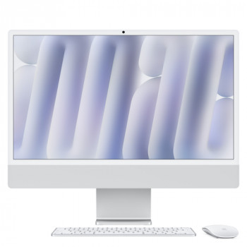 Apple iMac 24 M4 10/10/16 24GB 1TB GE STD MM K+TID - sudraba krāsā