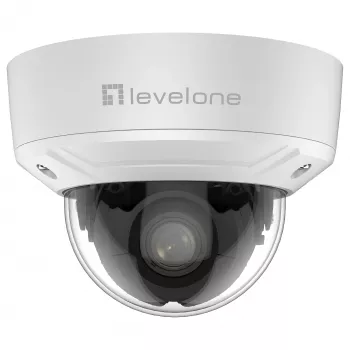 LevelOne FCS-3461 kupolveida IP kamera 2MP ar 4x optisko tālummaiņu H.265 PoE iekštelpu/āra