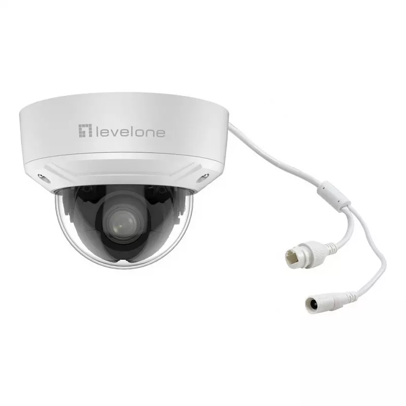 LevelOne FCS-3461 kupolveida IP kamera 2MP ar 4x optisko tālummaiņu H.265 PoE iekštelpu/āra
