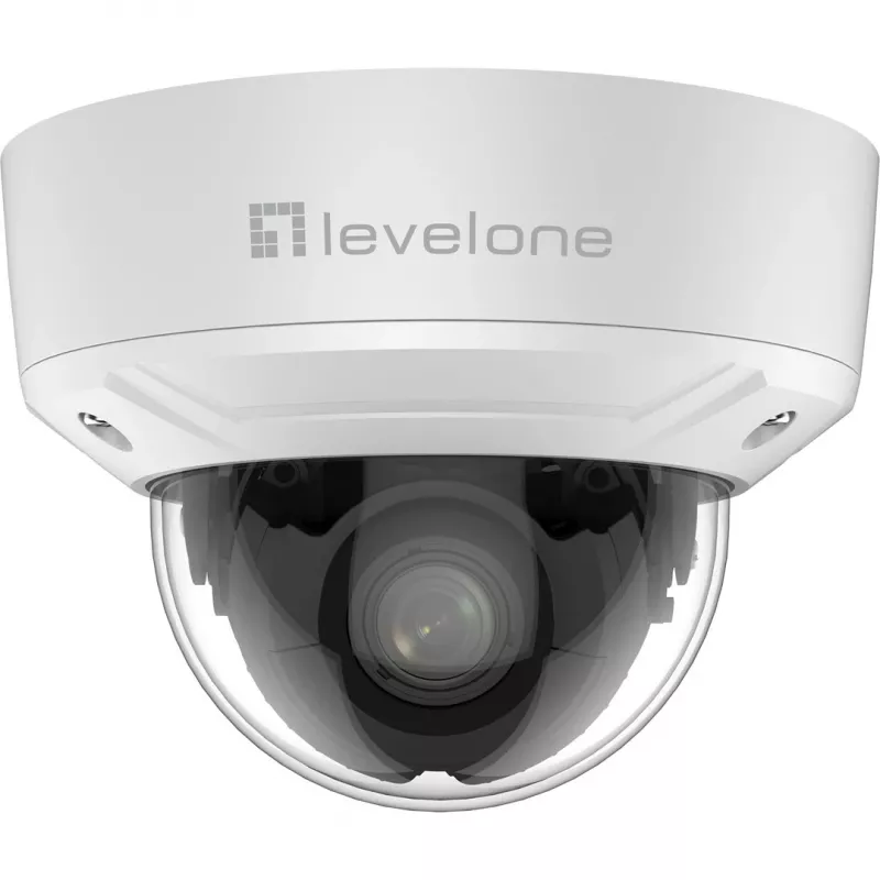 LevelOne FCS-3461 kupolveida IP kamera 2MP ar 4x optisko tālummaiņu H.265 PoE iekštelpu/āra