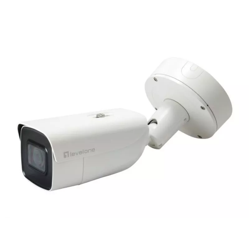 LevelOne FCS-5212 6MP āra bullet IP kamera ar motorizētu varifokālo objektīvu, H.265, IR nakts redzamība, PoE, IP66, IK10