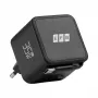 EFB Elektronik G352CE 35W GaN USB-C sienas lādētājs ar ievelkamu 0,7 m kabeli, PD3.0 un QC3.0, melns
