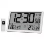 KIENZLE Jumbo NEO LCD laika apstākļu sienas pulkstenis, balts