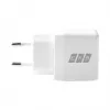 EFB Elektronik G301CE 30W USB-C GaN lādētājs ar 2m USB-C kabeli, balts