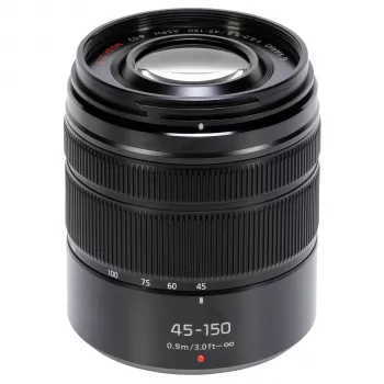 Panasonic Lumix G Vario 45-150mm f/4.0-5.6 ASPH MEGA O.I.S. teleobjektīvs Micro Four Thirds sistēmai - H-FS45150EKA