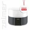 Zelmer ZFD2025 pārtikas žāvētājs, 5 paplātes, 520 W, elektroniskā temperatūras kontrole 35–70°C, taimeris 1–48 h, LED displejs, balts/pelēks