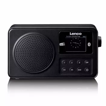 Lenco PDR-033BK pārnēsājams DAB+/FM radio ar Bluetooth un uzlādējamu akumulatoru - melns