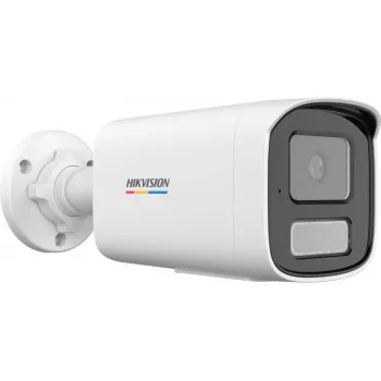 Hikvision DS-2CD1T47G3-LIU(4mm) 4MP ColorVu Lite IP lodes kamera ar balto gaismu, iebūvētu mikrofonu, IP67, PoE