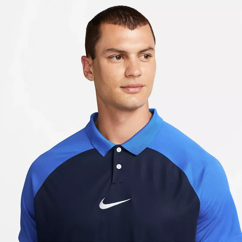 Nike Academy Pro vīriešu polo krekls ar īsām piedurknēm Obsidian/White M