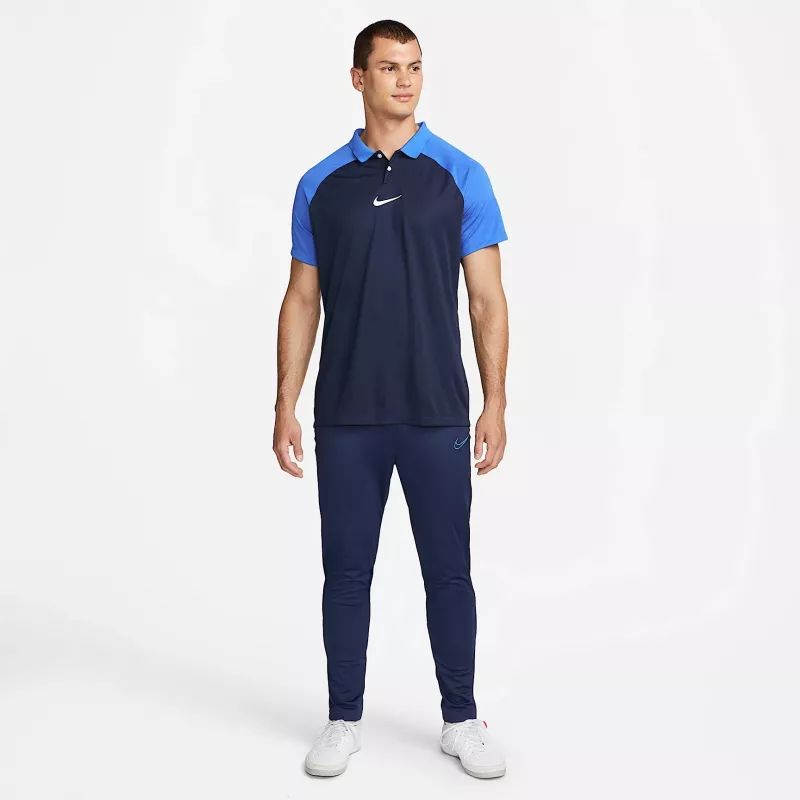 Nike Academy Pro vīriešu polo krekls ar īsām piedurknēm Obsidian/White M