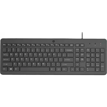 HP 150 vadu klaviatūra Turkish Q USB melna 664R5AA#AB8