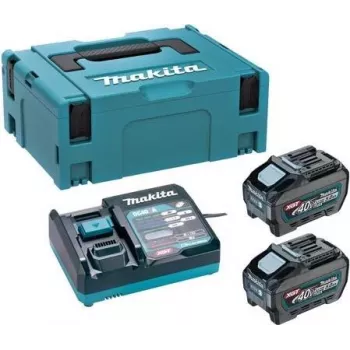 Makita PSKGRT2J XGT 40V max barošanas komplekts ar 2x 5,0Ah akumulatoriem un ātro lādētāju